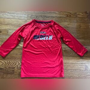 Ole Miss Red Long Sleeve Shirt with Rebels Logo